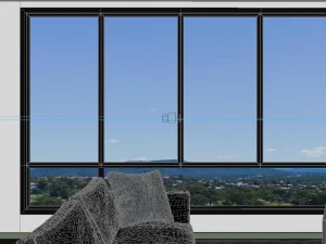 panoramic contemporary style living room dining room 67 3D Model