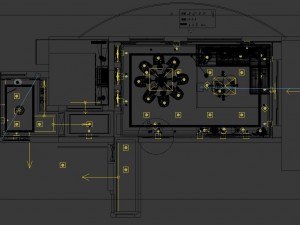 panoramic modern style living room restaurant space 71 Modello 3D