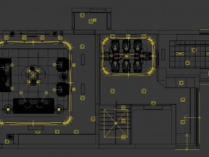 panoramic modern style living room restaurant space 81 3D 模型