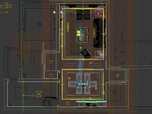 panoramic modern style living room restaurant space 83 3D Модель