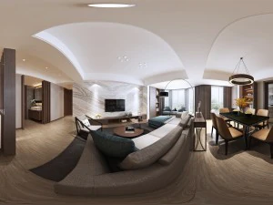 sal&oacute;n panor&aacute;mico de estilo moderno espacio restaurante 86 Modelo 3D