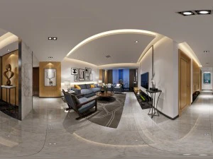 sal&oacute;n panor&aacute;mico de estilo moderno espacio restaurante 88 Modelo 3D