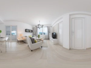 Panorama-Wohnzimmer im modernen Stil, Restaurantfl&auml;che 90 3D Modell