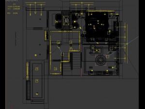 panoramic modern style living room dining room 91 Modèle 3D