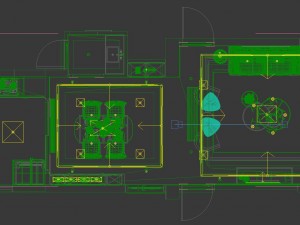 panoramic modern style living room restaurant space 93 Modelo 3D