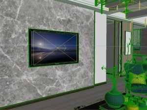 panoramic modern style living room restaurant space 94 3D 模型