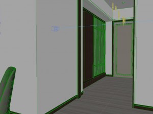 panoramic modern style living room restaurant space 94 3D 模型