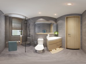 panorama 360 modern style bathroom toilet space 01 Modelo 3D