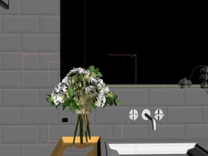 panorama 360 modern style bathroom toilet space 02 3D Model