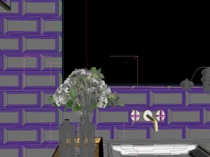 panorama 360 modern style bathroom toilet space 02 3D Model