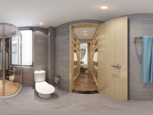 panorama 360 modern style bathroom toilet space 03 3D 모델