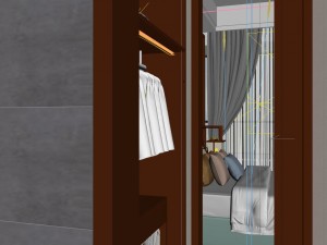 panorama 360 modern style bathroom toilet space 03 3D Модель