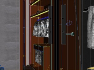 panorama 360 modern style bathroom toilet space 03 3D Модель