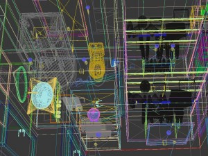 panorama 360 modern style bathroom toilet space 03 3D Модель