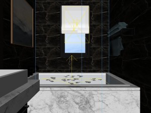 panorama 360 modern style bathroom toilet space 04 3D 모델
