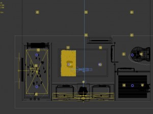panorama 360 modern style bathroom toilet space 04 3D 모델