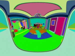 panorama 360 neoclassical style family bedroom space 01 Modelo 3D
