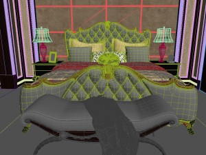 panorama 360 neoclassical style family bedroom space 01 Modelo 3D