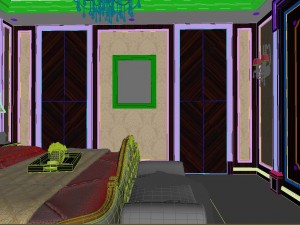panorama 360 neoclassical style family bedroom space 01 Modelo 3D