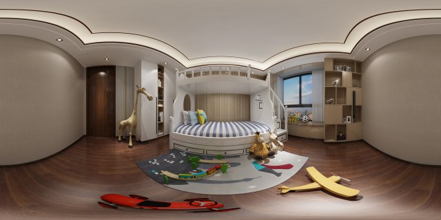 panoramic neo-classical style family bedroom space 06 3Dモデル .c4d .max .obj .3ds .fbx .stl .blend 