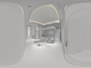 panoramic neo-classical style family bedroom space 06 3Dモデル
