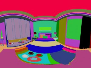panoramic neo-classical style family bedroom space 08 3D Model
