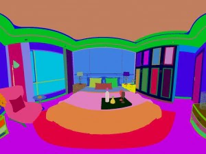 panoramic neo-classical style family bedroom space 09 3D Model