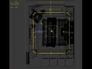 panoramic neo-classical style family bedroom space 09 3Dモデル