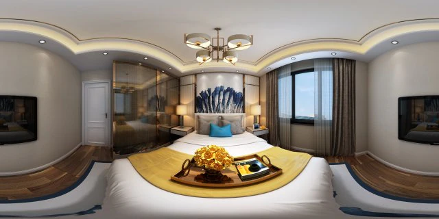 panoramic neo-classical style family bedroom space 10 3D Model .c4d .max .obj .3ds .fbx .stl .blend 