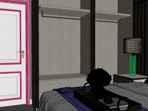 panoramic neo-classical style family bedroom space 10 3D Model
