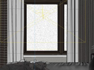 panoramic neo-classical style family bedroom space 12 3D-Modell