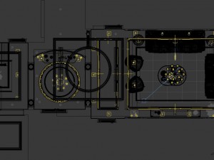 panorama 360 neo-classical style living room restaurant 03 3Dモデル