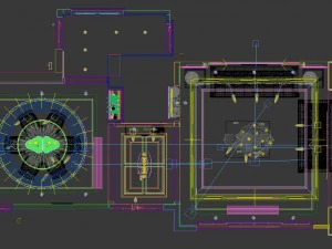 panoramic neo-classical style living room restaurant 04 3D Model