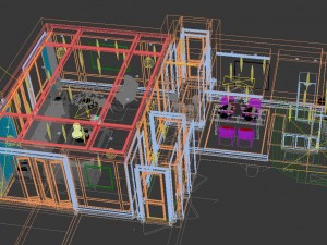 panoramic neo-classical style living room restaurant 06 Modelo 3D