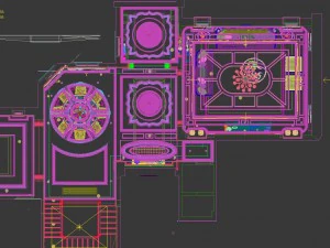 panoramik neo-klasik tarzda oturma odası restoranı 08 3D Model