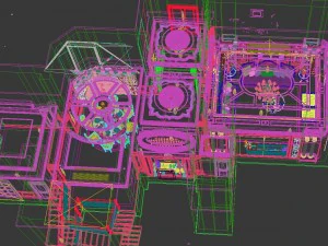 panoramik neo-klasik tarzda oturma odası restoranı 08 3D Model