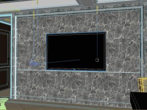 panoramic neo-classical style living room dining room 09 3D 模型