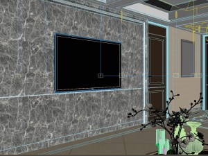 panoramic neo-classical style living room dining room 09 3D 模型