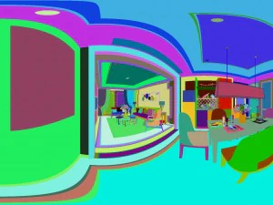 salon panoramique style n&eacute;oclassique salle &agrave; manger 10 Modèle 3D