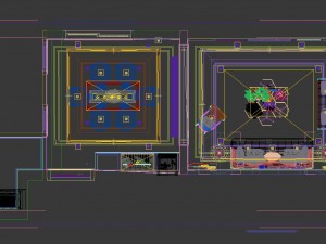 panoramic neo-classical style living room dining room 10 3D Model