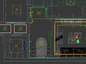 panoramic neo-classical style living room dining room 14 Modelo 3D