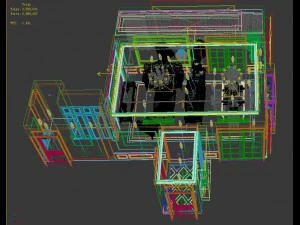 panoramic neo-classical style living room dining room 22 3D Model