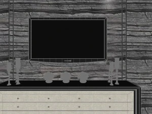 panoramic neo-classical style living room dining room 25 3D Model