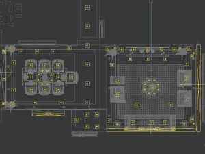 panoramic neo-classical style living room dining room 25 3D Model