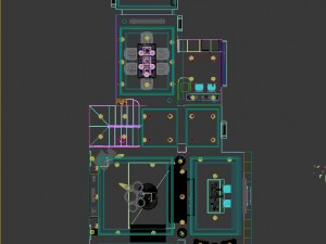 panoramic neo-classical style living room dining room 36 Modello 3D