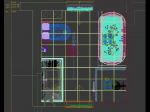 panoramic neo-classical style bathroom toilet space 01 3D Model