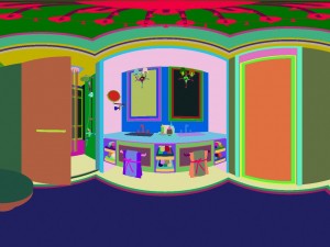panoramic neo-classical style bathroom toilet space 03 3D मॉडल