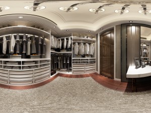 panorama classical family luxury cloakroom 02 3D Model