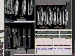 panorama classical family luxury cloakroom 02 3D मॉडल