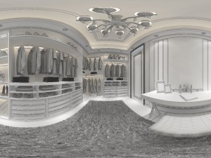 panorama classical family luxury cloakroom 02 3D मॉडल